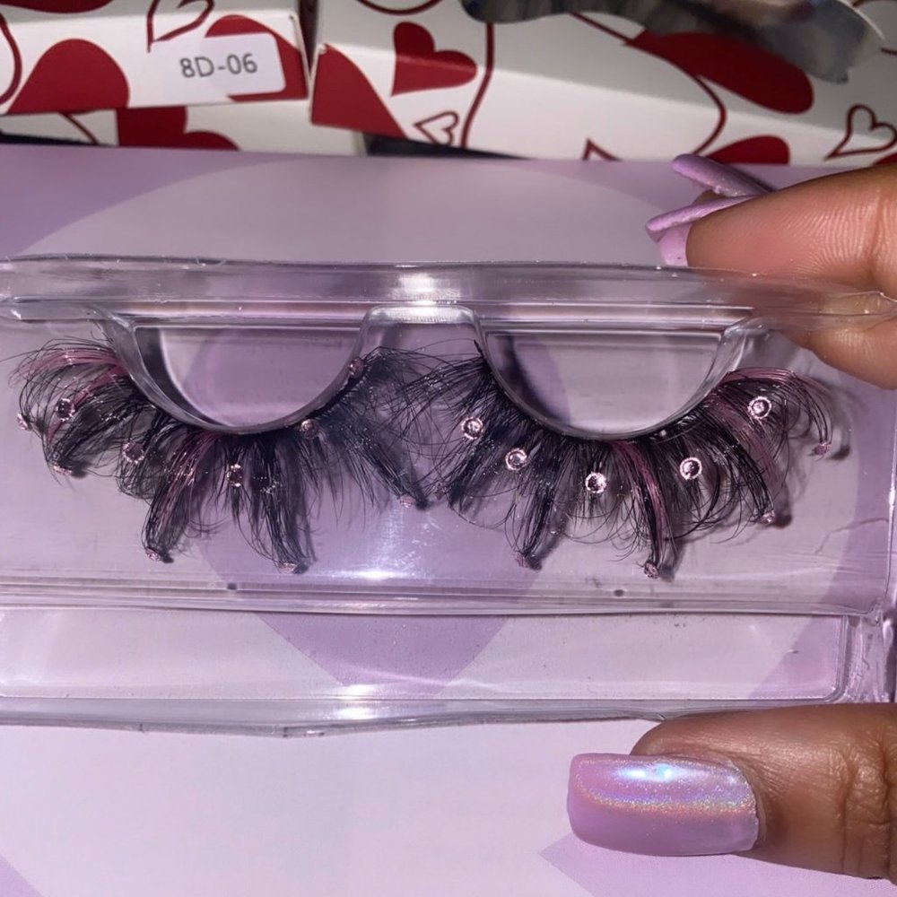 30mm Pink Diamonds Mink Eyelashes